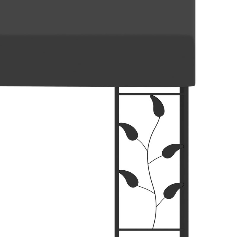 Casa si Gradina - Gradina si terasa - Umbrele si pavilioane - Pavilioane - Pavilion de perete, antracit, 6 x 3 x 2,5 m - Infinity.ro