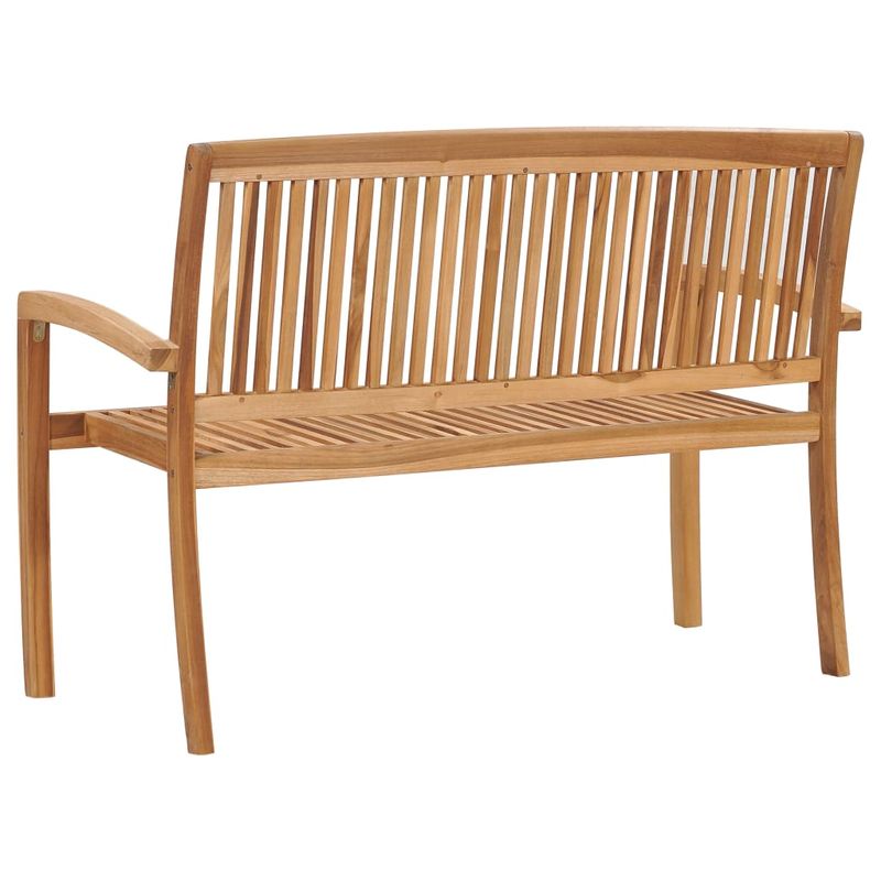Casa si Gradina - Gradina si terasa - Mobilier exterior - Bancute de gradina - Banca gradina stivuibila, 2 locuri, 128,5 cm, lemn masiv de tec - Infinity.ro