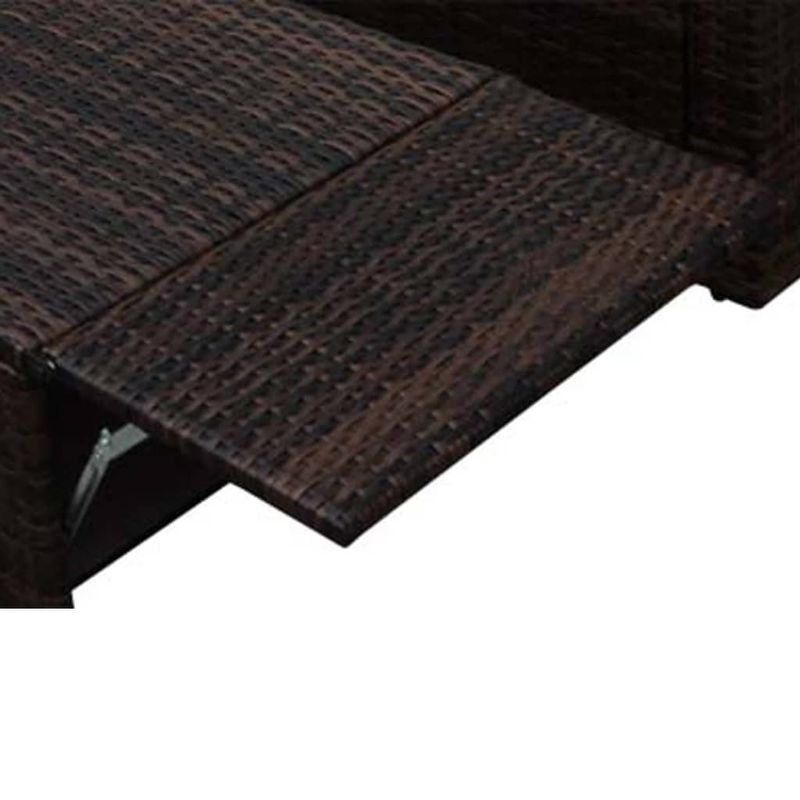 Casa si Gradina - Gradina si terasa - Mobilier exterior - Seturi mobila gradina - Set mobilier de gradina cu perne, 2 piese, maro, poliratan - Infinity.ro