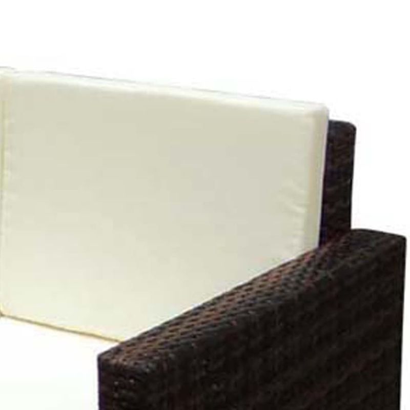 Casa si Gradina - Gradina si terasa - Mobilier exterior - Seturi mobila gradina - Set mobilier de gradina cu perne, 2 piese, maro, poliratan - Infinity.ro