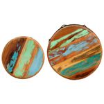 Casa si Gradina - Mobilier - Mese si birouri - Masute de cafea - Masute de cafea, 2 buc., lemn masiv reciclat - Infinity.ro