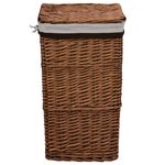 Casa si Gradina/Sanitare/Suporturi si accesorii baie/Accesorii baie - Cos de rufe, maro, salcie - Infinity.ro