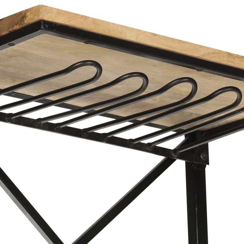 Casa si Gradina - Bucatarie si vesela - Accesorii bar - Carafe si decantoare - Dulap de vin design tractor alb 49x31x172 cm mango nefinisat - Infinity.ro