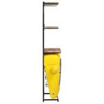 Casa si Gradina - Bucatarie si vesela - Accesorii bar - Carafe si decantoare - Dulap de vin design tractor , galben, 49x31x172 cm, lemn masiv de mango - Infinity.ro