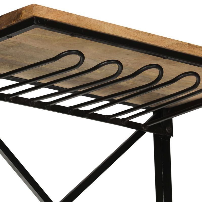 Casa si Gradina - Bucatarie si vesela - Accesorii bar - Carafe si decantoare - Dulap de vin design tractor , galben, 49x31x172 cm, lemn masiv de mango - Infinity.ro