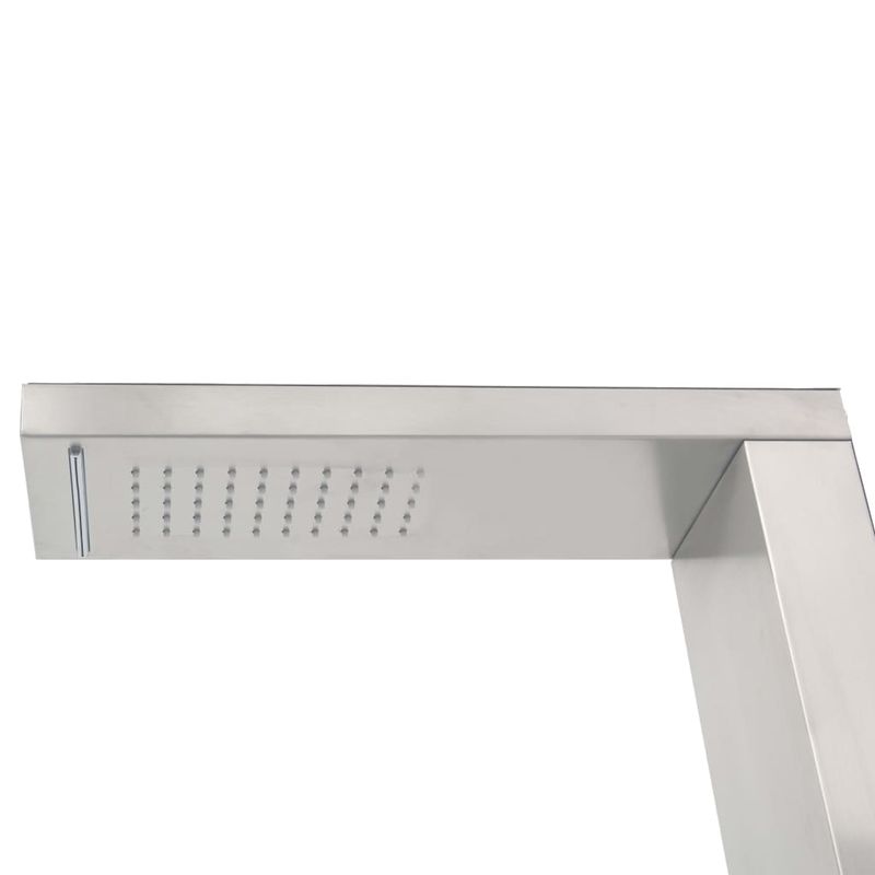 Casa si Gradina/Gradina si terasa/Piscine si accesorii/Accesorii piscine - Dus de exterior cu cadita, WPC si otel inoxidabil - Infinity.ro
