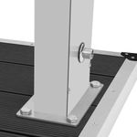 Casa si Gradina/Gradina si terasa/Piscine si accesorii/Accesorii piscine - Dus de exterior cu cadita, WPC si otel inoxidabil - Infinity.ro