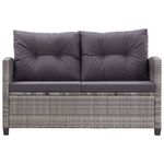 Casa si Gradina - Gradina si terasa - Mobilier exterior - Canapele si fotolii gradina - Set mobilier gradina cu perne, 6 piese, gri inchis, poliratan - Infinity.ro