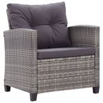 Casa si Gradina - Gradina si terasa - Mobilier exterior - Canapele si fotolii gradina - Set mobilier gradina cu perne, 6 piese, gri inchis, poliratan - Infinity.ro