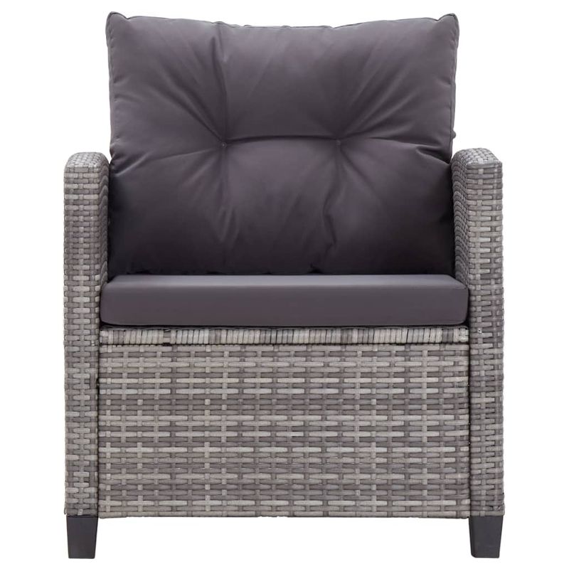 Casa si Gradina - Gradina si terasa - Mobilier exterior - Canapele si fotolii gradina - Set mobilier gradina cu perne, 6 piese, gri inchis, poliratan - Infinity.ro