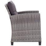 Casa si Gradina - Gradina si terasa - Mobilier exterior - Canapele si fotolii gradina - Set mobilier gradina cu perne, 6 piese, gri inchis, poliratan - Infinity.ro
