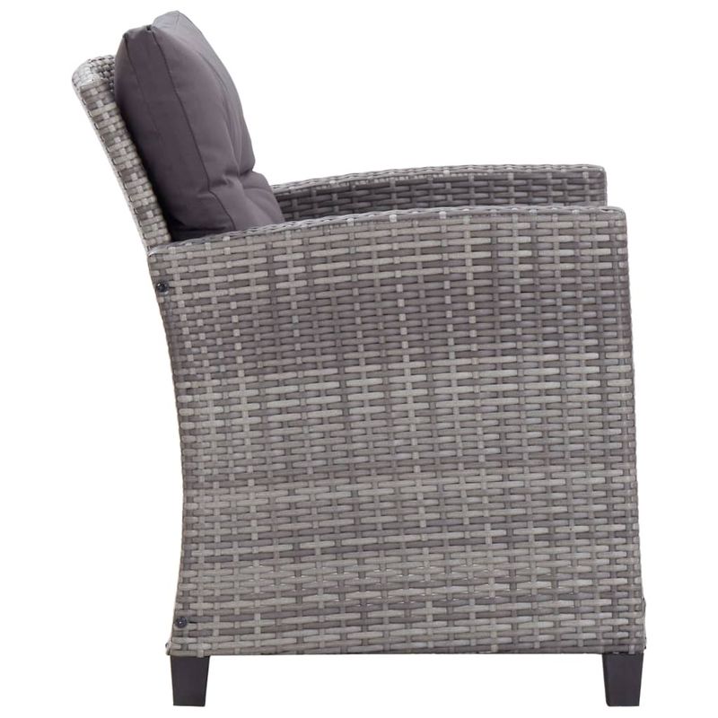 Casa si Gradina - Gradina si terasa - Mobilier exterior - Canapele si fotolii gradina - Set mobilier gradina cu perne, 6 piese, gri inchis, poliratan - Infinity.ro