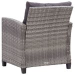 Casa si Gradina - Gradina si terasa - Mobilier exterior - Canapele si fotolii gradina - Set mobilier gradina cu perne, 6 piese, gri inchis, poliratan - Infinity.ro