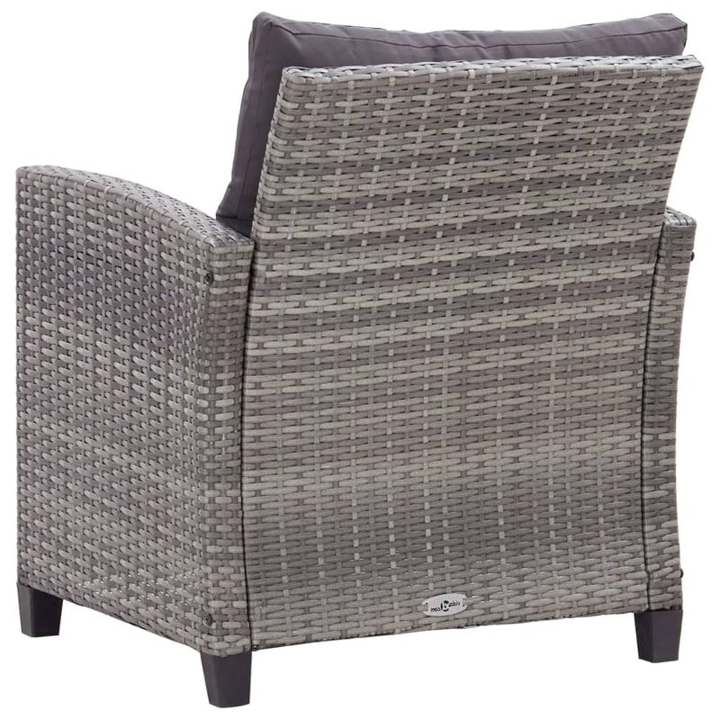 Casa si Gradina - Gradina si terasa - Mobilier exterior - Canapele si fotolii gradina - Set mobilier gradina cu perne, 6 piese, gri inchis, poliratan - Infinity.ro