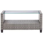Casa si Gradina - Gradina si terasa - Mobilier exterior - Canapele si fotolii gradina - Set mobilier gradina cu perne, 6 piese, gri inchis, poliratan - Infinity.ro