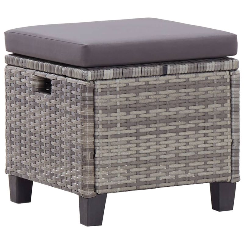 Casa si Gradina - Gradina si terasa - Mobilier exterior - Canapele si fotolii gradina - Set mobilier gradina cu perne, 6 piese, gri inchis, poliratan - Infinity.ro