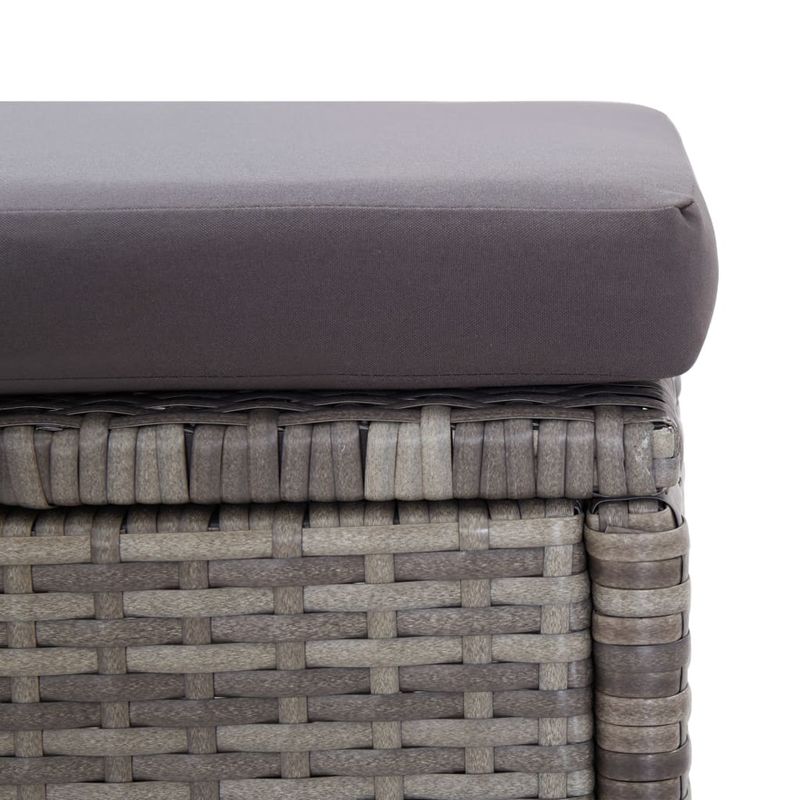 Casa si Gradina - Gradina si terasa - Mobilier exterior - Canapele si fotolii gradina - Set mobilier gradina cu perne, 6 piese, gri inchis, poliratan - Infinity.ro