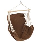 Casa si Gradina - Gradina si terasa - Balansoare si hamace - Hamace si suporturi - Scaun leagan/hamac mare din material textil, maro - Infinity.ro