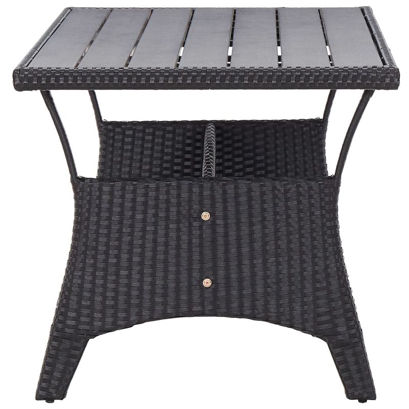 Casa si Gradina - Gradina si terasa - Mobilier exterior - Mese gradina - Masa de gradina, negru, 120x70x66 cm, poliratan - Infinity.ro