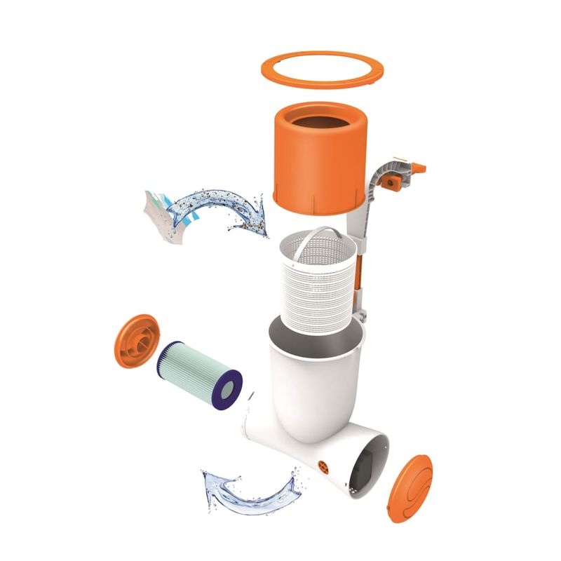 Casa si Gradina - Constructii - Scari si accesorii interioare - Alte accesorii pentru piscine - Bestway Pompa de filtrare piscina Flowclear Skimatic, 2574 L/h, 58462 - Infinity.ro