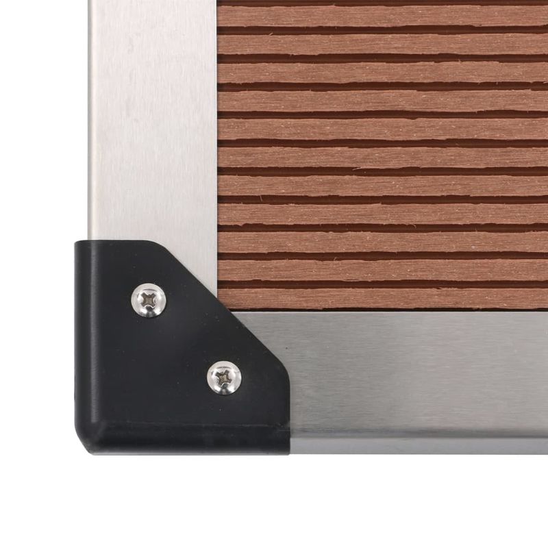 Casa si Gradina - Gradina si terasa - Piscine si accesorii - Accesorii piscine - Dus de gradina cu platforma, WPC și otel inoxidabil, maro - Infinity.ro