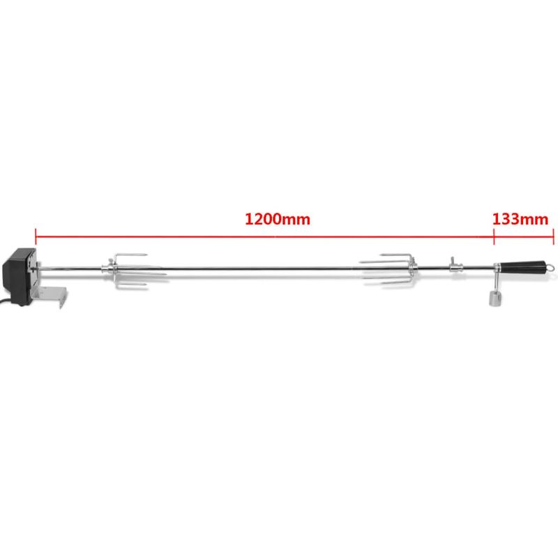 Electronice si Electrocasnice - Aragazuri, cuptoare si hote - Cuptoare - Cuptoare electrice - Rotisor cu motor profesional pentru gratar, otel, 1200 mm - Infinity.ro