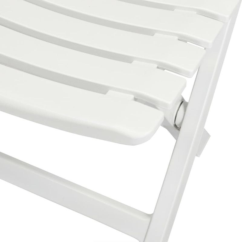 Casa si Gradina - Gradina si terasa - Mobilier exterior - Seturi mobila gradina - Set mobilier bistro pliabil, 3 piese, alb, plastic - Infinity.ro