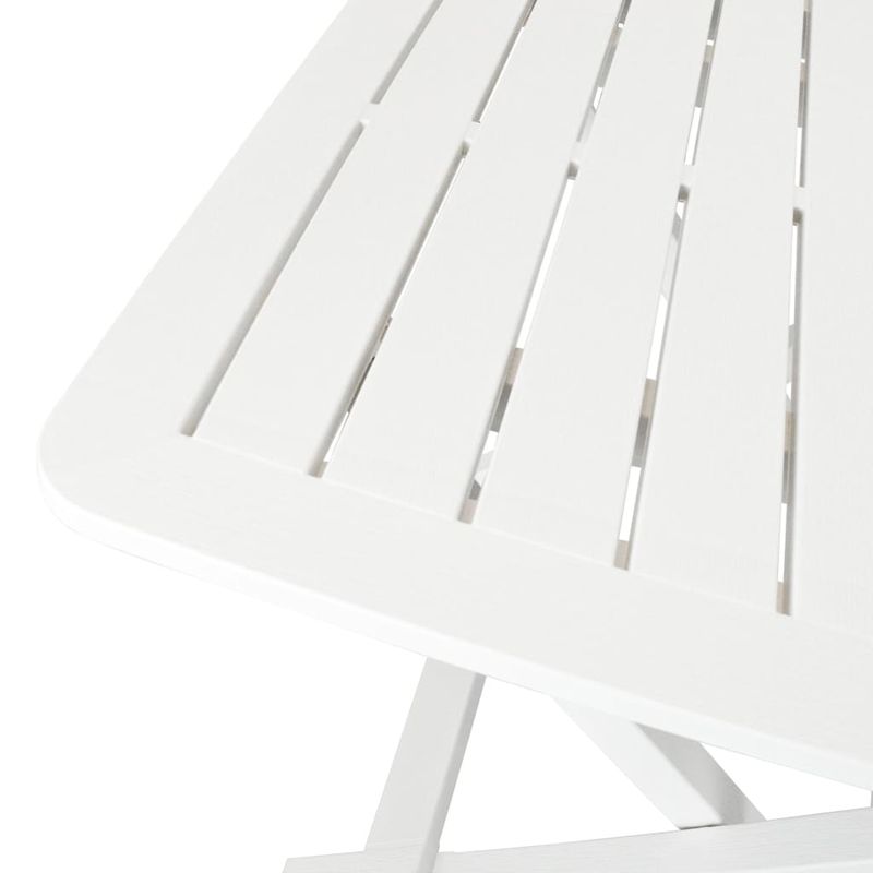 Casa si Gradina - Gradina si terasa - Mobilier exterior - Seturi mobila gradina - Set mobilier bistro pliabil, 3 piese, alb, plastic - Infinity.ro