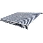 Casa si Gradina - Gradina si terasa - Umbrele si pavilioane - Umbrele - Copertina pliabila motorizata, 400 cm, albastru/alb - Infinity.ro