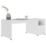 Casa si Gradina - Mobilier - Mese si birouri - Masute de cafea - Masuta de cafea, alb, 90 x 45 x 35 cm, PAL - Infinity.ro