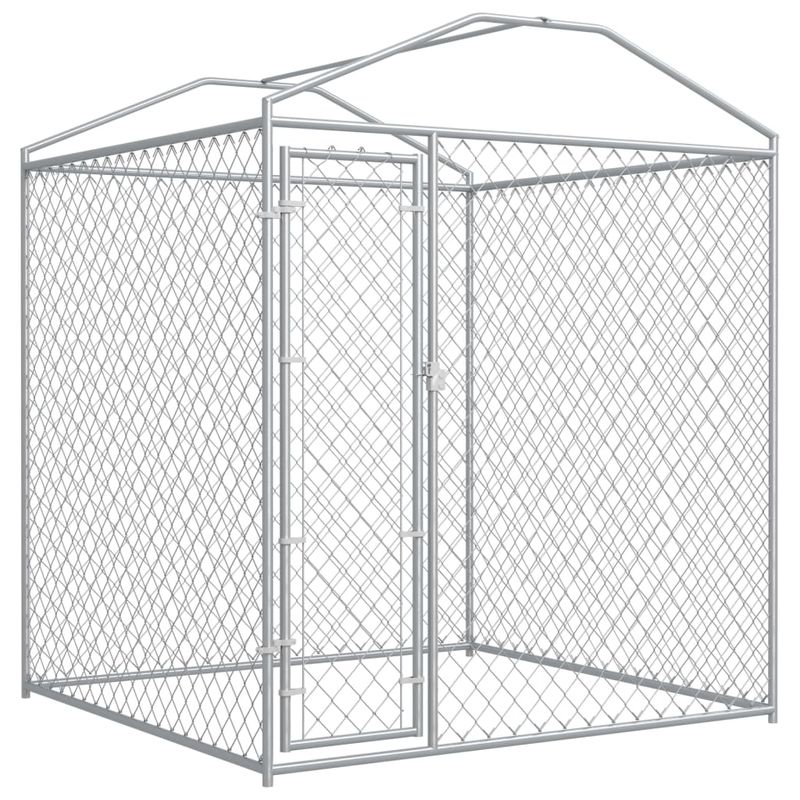 Petshop - Accesorii petshop - Culcusuri si custi - Custi interior si exterior - Padoc de exterior cu prelata pentru caini, 193x193x225 cm - Infinity.ro