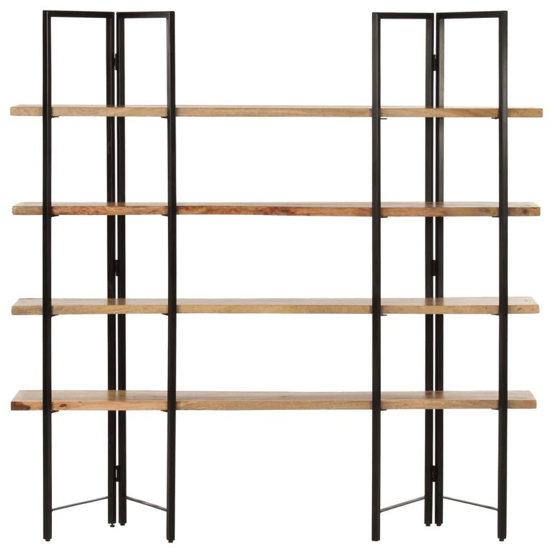 Casa si Gradina - Mobilier - Biblioteci si rafturi - Biblioteci - Biblioteca cu 4 niveluri, 160x35x160 cm, lemn masiv de mango - Infinity.ro