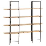 Casa si Gradina - Mobilier - Biblioteci si rafturi - Biblioteci - Biblioteca cu 4 niveluri, 160x35x160 cm, lemn masiv de mango - Infinity.ro