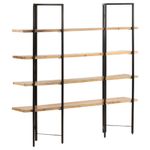 Casa si Gradina - Mobilier - Biblioteci si rafturi - Biblioteci - Biblioteca cu 4 niveluri, 160x35x160 cm, lemn masiv de mango - Infinity.ro