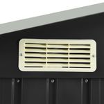 Casa si Gradina - Gradina si terasa - Casute de gradina - Sopron de gradina cu etajera, antracit, 205x130x183 cm, fier - Infinity.ro