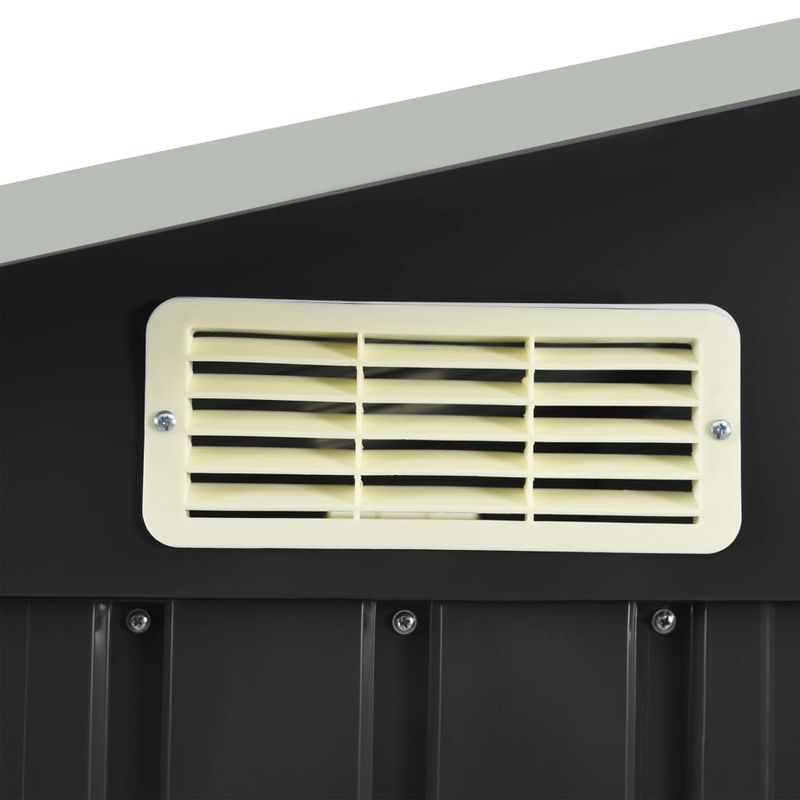 Casa si Gradina - Gradina si terasa - Casute de gradina - Sopron de gradina cu etajera, antracit, 205x130x183 cm, fier - Infinity.ro