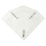 Casa si Gradina - Mobilier - Mese si birouri - Mese living - Masa laterala, 2 niveluri, transparent, 38x38x50 cm, sticla - Infinity.ro