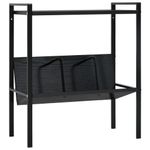 Casa si Gradina - Mobilier - Biblioteci si rafturi - Biblioteci - Etajera carti 2 rafturi, negru, 52x28x59 cm, lemn prelucrat - Infinity.ro