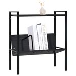 Casa si Gradina - Mobilier - Biblioteci si rafturi - Biblioteci - Etajera carti 2 rafturi, negru, 52x28x59 cm, lemn prelucrat - Infinity.ro