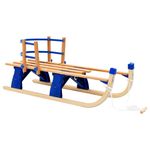 Sport si Outdoor - Sporturi de iarna - Sanius - Sanie pliabila din lemn, lemn, 119 cm - Infinity.ro