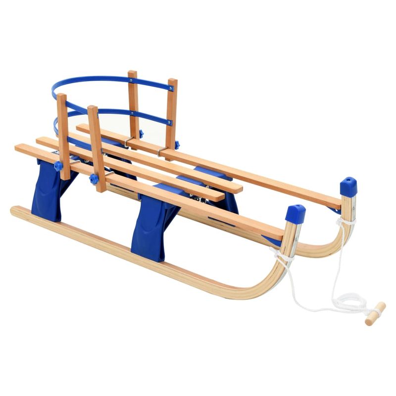 Sport si Outdoor - Sporturi de iarna - Sanius - Sanie pliabila din lemn, lemn, 119 cm - Infinity.ro