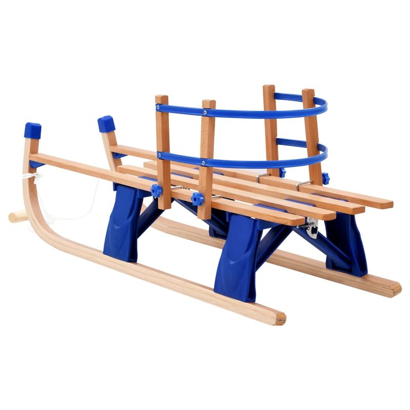 Sport si Outdoor - Sporturi de iarna - Sanius - Sanie pliabila din lemn, lemn, 119 cm - Infinity.ro