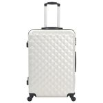 Sport si Outdoor - Articole de voiaj - Genti voiaj - Set valiza carcasa rigida, 3 buc., argintiu stralucitor, ABS - Infinity.ro