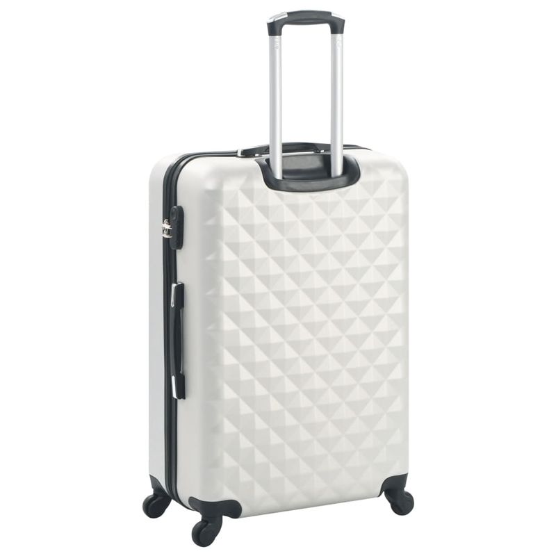 Sport si Outdoor - Articole de voiaj - Genti voiaj - Set valiza carcasa rigida, 3 buc., argintiu stralucitor, ABS - Infinity.ro