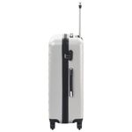 Sport si Outdoor - Articole de voiaj - Genti voiaj - Set valiza carcasa rigida, 3 buc., argintiu stralucitor, ABS - Infinity.ro