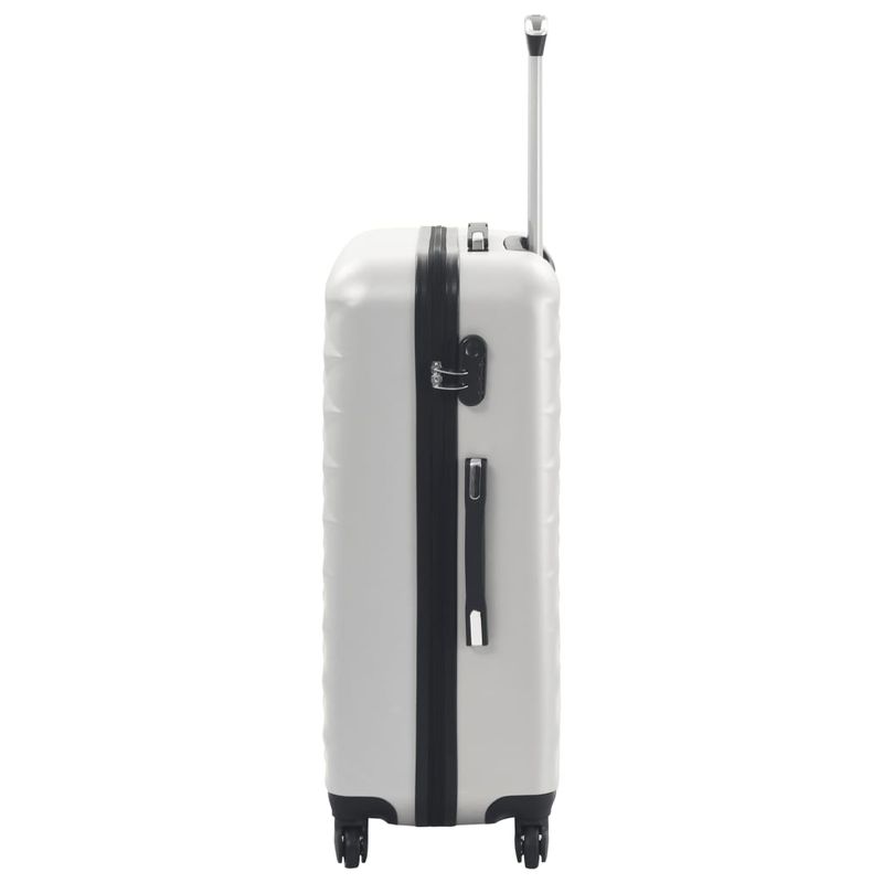 Sport si Outdoor - Articole de voiaj - Genti voiaj - Set valiza carcasa rigida, 3 buc., argintiu stralucitor, ABS - Infinity.ro