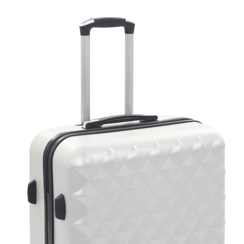Sport si Outdoor - Articole de voiaj - Genti voiaj - Set valiza carcasa rigida, 3 buc., argintiu stralucitor, ABS - Infinity.ro