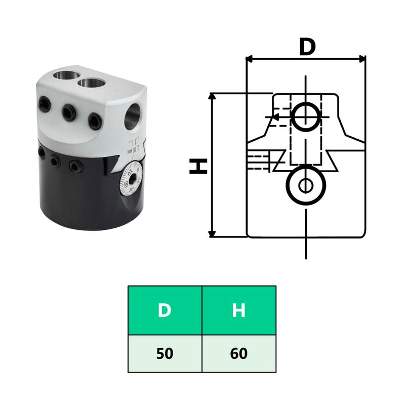 Casa si Gradina - Constructii - Scule electrice si accesorii - Masini de frezat - Cap de alezare 50 mm coada de alezare MT2 pentru frezare strung - Infinity.ro