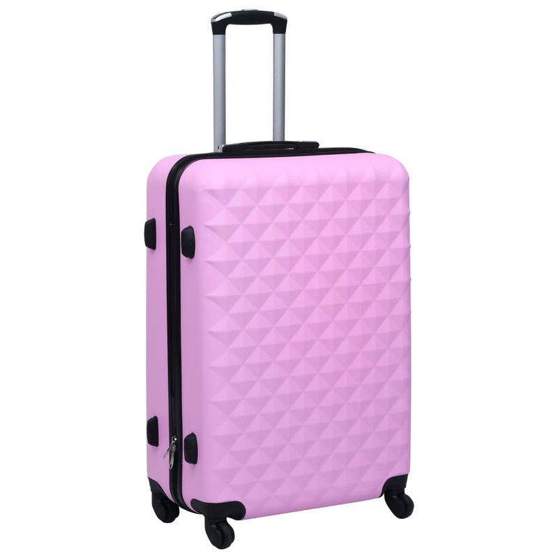 Sport si Outdoor - Articole de voiaj - Genti voiaj - Set valiza carcasa rigida, 3 piese, roz, ABS - Infinity.ro