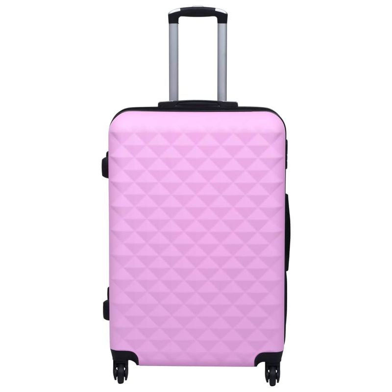 Sport si Outdoor - Articole de voiaj - Genti voiaj - Set valiza carcasa rigida, 3 piese, roz, ABS - Infinity.ro